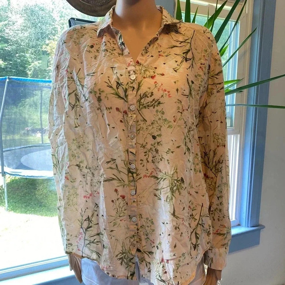 J.jill Buttons down blouse women size M - Picture 1 of 5